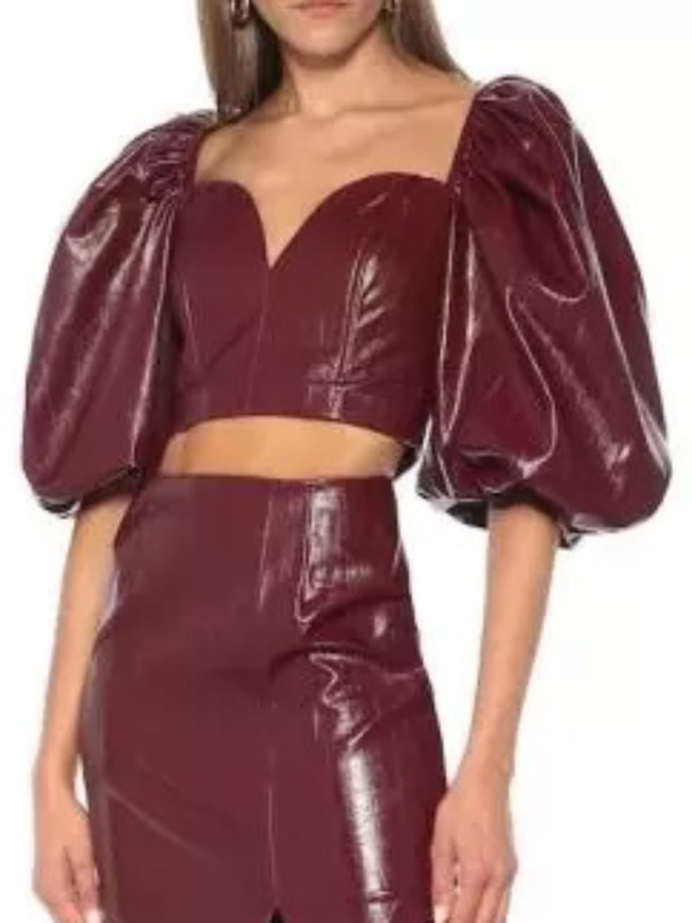 NWT Rotate by Birger Christensen IRINA P/U Top in Zinfandel Size 8 New w tag